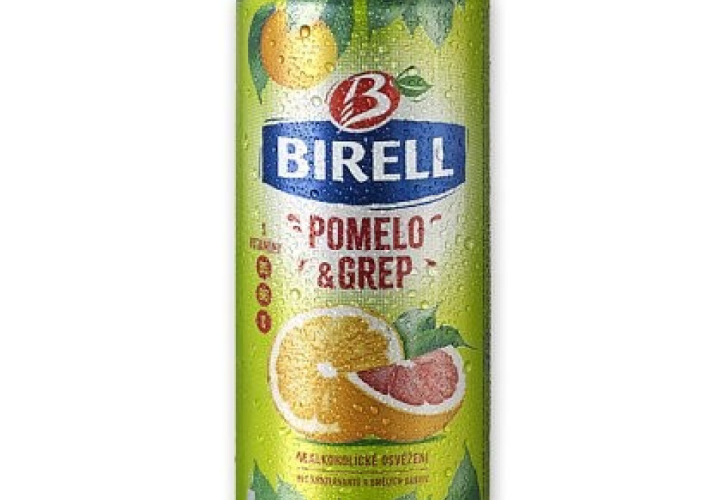 BIRELL OCHUCENÝ POMELO & GREP, 500 ml plech